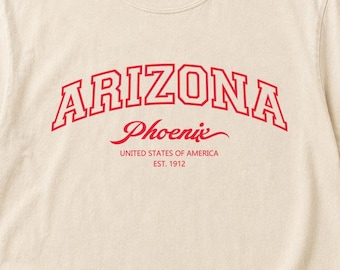 Phoenix Arizona USA Shirt | Minimalist Design | Est. 1912 | Casual Wear