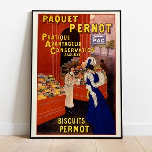 Leonetto Cappiello, Pernot Biscuits, Vintage Werbeposter - Headdress - Premium Semi-Glossy Paper