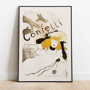 Henri de Toulouse-Lautrec, Confetti, 1894 - Dipinto, decorazione per la casa, poster di alta qualità - Carta semilucida premium