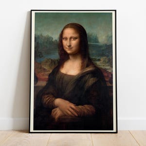 Leonardo da Vinci, Monna Lisa, Rinascimento italiano, 1503 - Dipinto per la casa, poster di alta qualità, carta semilucida premium