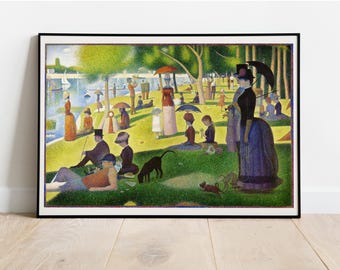 ジョルジュ・スーラ：グランド・ジャット島の日曜日の午後（1884年