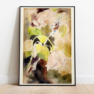 Charles Demuth, Stampa ad acquerello floreale vintage, Poster da parete botanico - Decorazione per la casa, Poster di alta qualità - Carta semilucida premium
