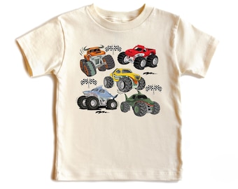 Monster Truck Shirt for Kids, Monster Truck Toddler Shirt, Boys Gift Tee, Racing Truck Birthday Outfit, Baby Monster Truck Onesie®