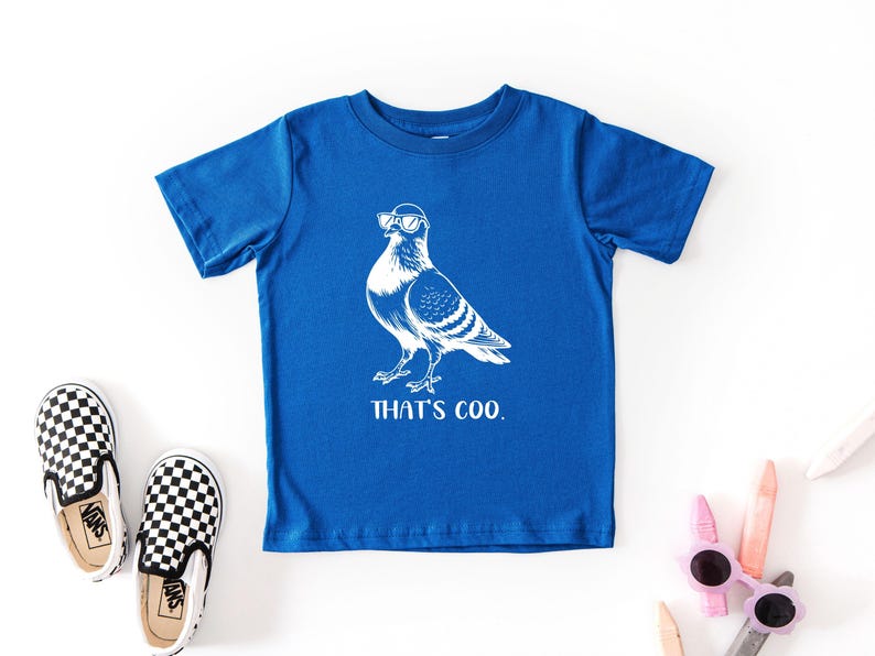 Funny Pigeon Kids Shirt, That's Coo Bird Pun Shirt, Cool Pigeon Graphic Tee, Funny Animal Youth Shirt, Pigeon Toddler Tee, Pigeon image 7