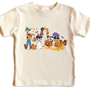 Mickey & Frieds Halloween Shirt, Disney Halloween Toddler Outfit, Fall Halloween Kids Shirt, Pumpkin Mickey Trick Or Treat Youth Shirt
