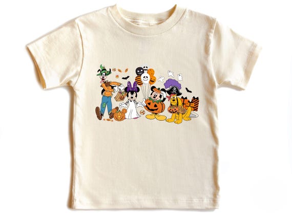 Mickey & Frieds Halloween Shirt, Disney Halloween Toddler Outfit, Fall Halloween Kids Shirt, Pumpkin Mickey Trick Or Treat Youth Shirt