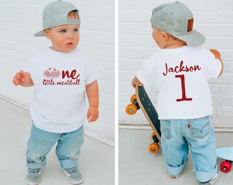 Custom One Little Meatball First Birthday Shirt  , 1st Birthday Gift Outfit, First Birthday Outfit, Italian Baby 1st Birthday Party