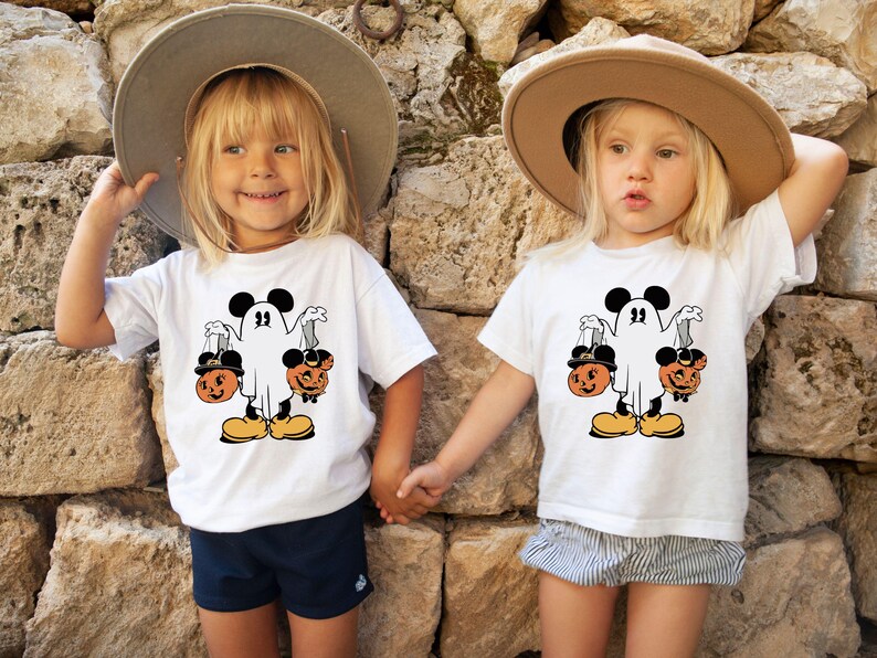 Mickey Halloween Toddler Shirt & Baby Bodysuit, Kids Halloween Disney Shirts, Funny Ghost Mickey Shirt, Cute Spooky Mickey Halloween Tee image 6