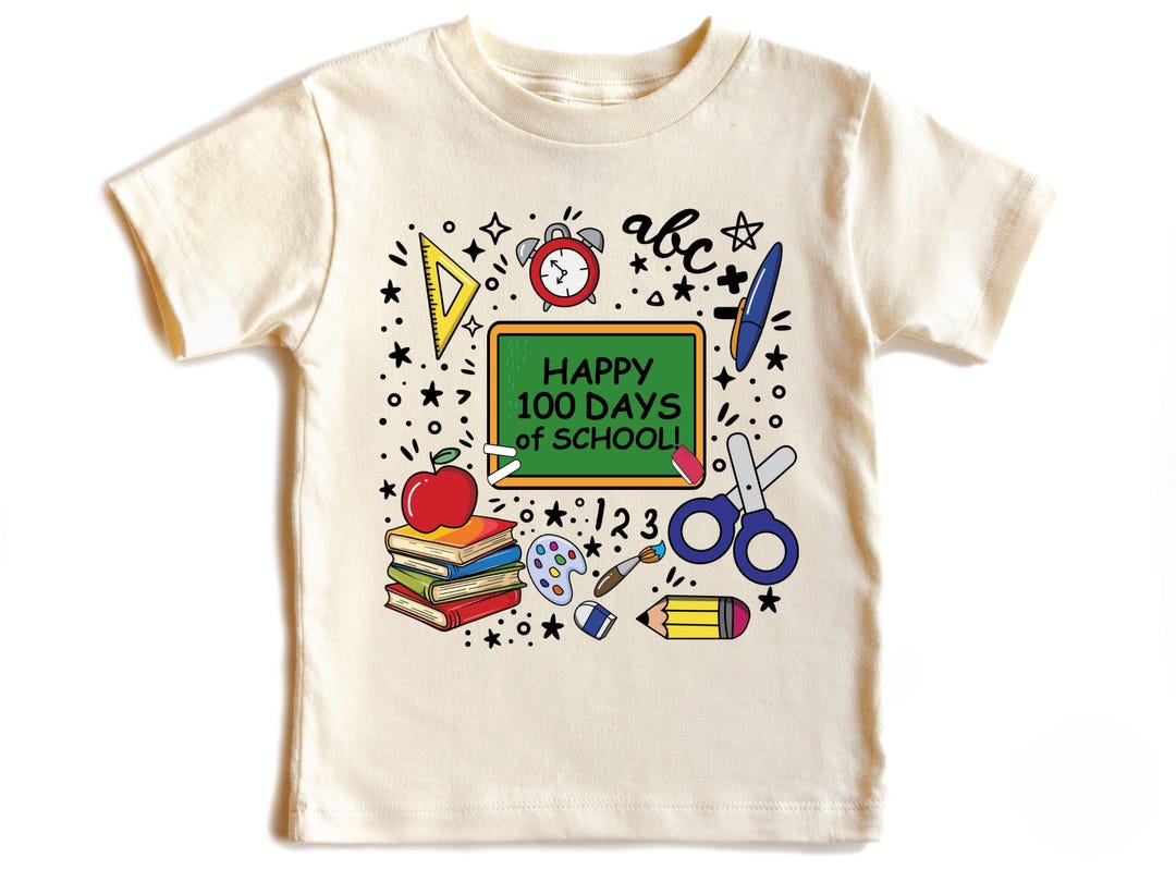 Happy 100 Days of School Shirt, 100th Day of School Shirt, Kids 100 ...
