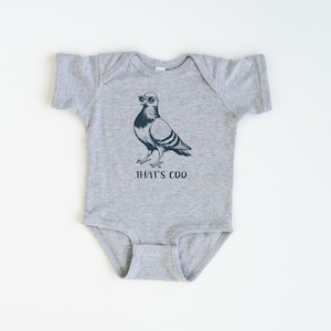 Funny Pigeon Kids Shirt, That's Coo Bird Pun Shirt, Cool Pigeon Graphic Tee, Funny Animal Youth Shirt, Pigeon Toddler Tee, Pigeon image 6