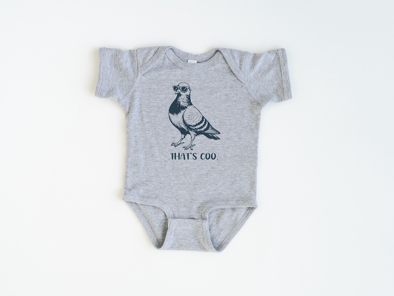 Funny Pigeon Kids Shirt, That's Coo Bird Pun Shirt, Cool Pigeon Graphic Tee, Funny Animal Youth Shirt, Pigeon Toddler Tee, Pigeon image 6