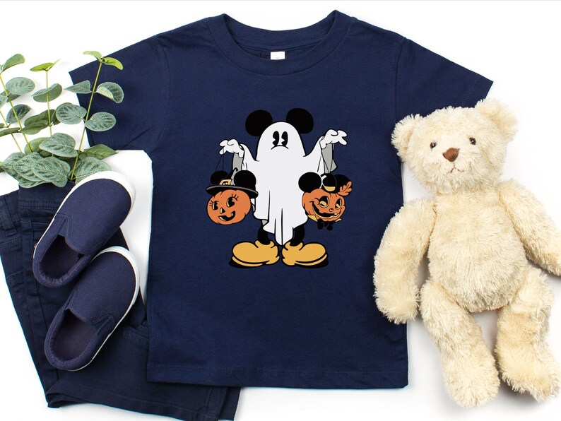 Mickey Halloween Toddler Shirt & Baby Bodysuit, Kids Halloween Disney Shirts, Funny Ghost Mickey Shirt, Cute Spooky Mickey Halloween Tee image 8