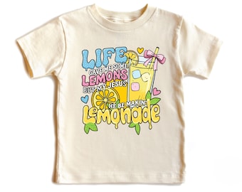 Funny Christian Kids Shirt, Baby Lemonade Bodysuit, Toddler Faith Shirt, Jesus Lemon Tee, Youth Christian Outfit, Cute Church Shirt