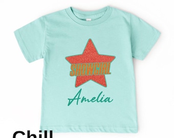 Custom Showgirl Kids Shirt, Youth Showgirl Shirt & Sweatshirt, In My Showgirl Era Kids Tshirt, Toddler Showgirl Tee, Girls Concert Outfits