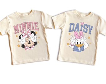 Minnie Daisy Matching Shirts, Disney Sister Shirts for Girls, Best Friend Disney Toddler Youth Shirt Baby Bodysuit, Disney Trip Girl Outfits