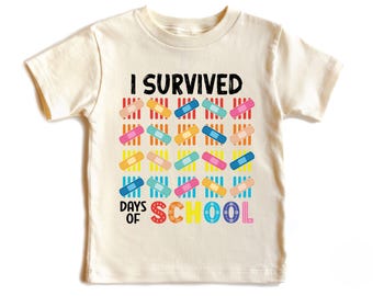 I Survived 100 Days of School Shirt, 100th Day of School Shirt, Kids 100 Days of School Shirt, Colorful Youth 100 Days of School Sweatshirt