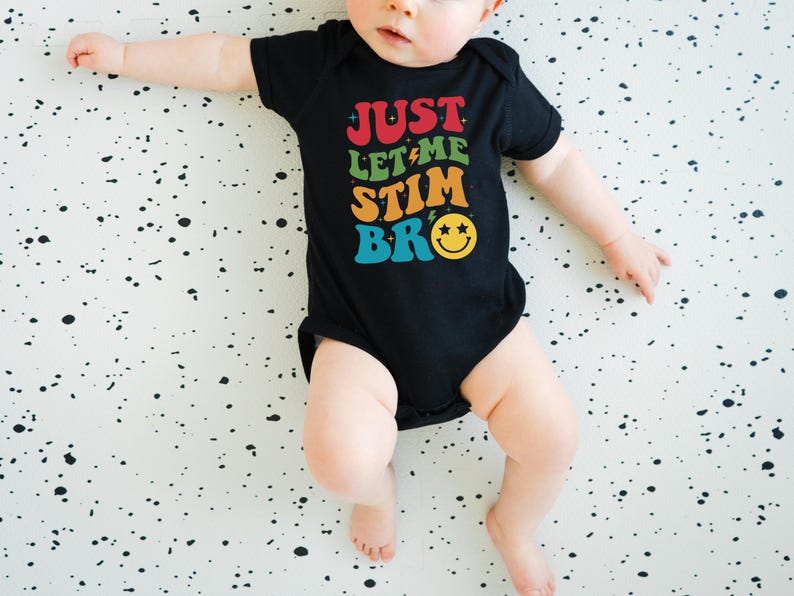 Just Let Me Stim Bro Kids Shirt: Autism Awareness Toddler Tee zdjęcie 7