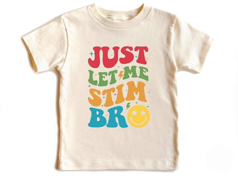 Just Let Me Stim Bro Kids Shirt: Autism Awareness Toddler Tee zdjęcie 4