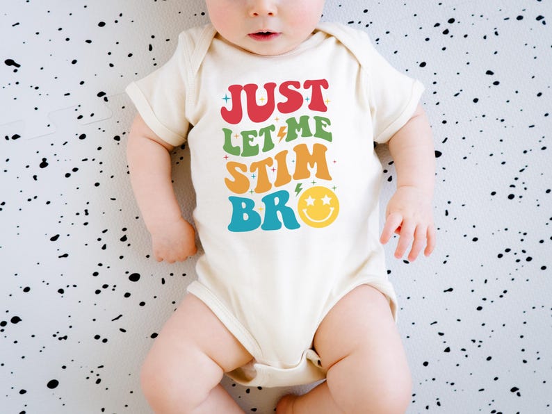 Just Let Me Stim Bro Kids Shirt: Autism Awareness Toddler Tee zdjęcie 2