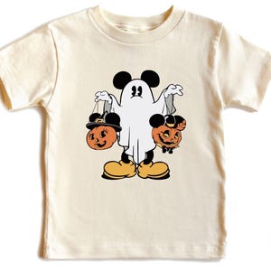 Mickey Halloween Toddler Shirt & Baby Bodysuit, Kids Halloween Disney Shirts, Funny Ghost Mickey Shirt, Cute Spooky Mickey Halloween Tee image 2