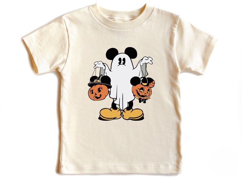 Mickey Halloween Toddler Shirt & Baby Bodysuit, Kids Halloween Disney Shirts, Funny Ghost Mickey Shirt, Cute Spooky Mickey Halloween Tee image 2