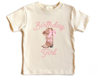 Cowgirl Birthday Shirt: Pink Boots Western Outfit