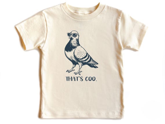 Funny Pigeon Kids Shirt, That's Coo Bird Pun Shirt, Cool Pigeon Graphic Tee, Funny Animal Youth Shirt, Pigeon Toddler Tee, Pigeon