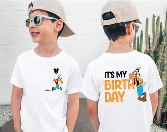 Custom Goofy Birthday Shirt, It’s My Birthday Shirt for Toddler and Youth, Kids Birthday Disney Shirt, Personalized Boys Birthday Gift Tee