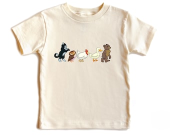 Animal Parade Toddler Shirt, Little Bear Kids Shirt, Forest Friends Baby Outfit