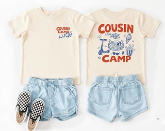 Custom Cousin Camp Shirt, Matching Cousin Kids Tee, Family Reunion Summer Camp Outfit, Toddler Cousin Crew Shirt, Cousin Baby Bodysuit