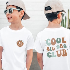 Cool Big Bro Club Shirt, Promoted to Big Brother Tee, Pregnancy Announcement Toddler Shirt, Brother Gift Shirt