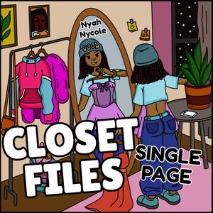 Single Coloring Page | Cozy coloring pages for black girls, women and teens | Build Your Own Custom cozy fashion coloring book