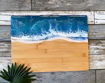 Kess InHouse FH1059AWB02 Wooden Cutting Board Blue Kess InHouse FH1059AWB02 Wooden Cutting Board Blue