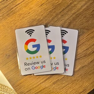 Gepersonaliseerde NFC Google-reviewkaarten: onbeperkt gebruik, pvc-premiumkwaliteit, gratis aftersalesondersteuning. Recensies voor een grotere verkoopboost - wit