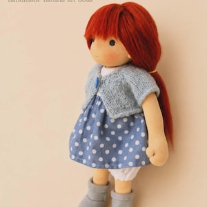 Waldorf-Inspired Doll With Jointed Head Tutorial – Needle Felting & Fabric Covering PDF Pattern (Digital Download)