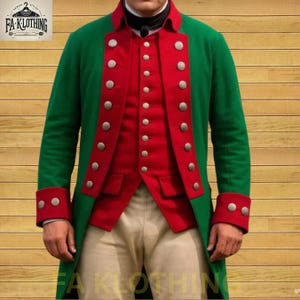 Hessian Officer Uniform: 18th Century German Military Reenactment Costume