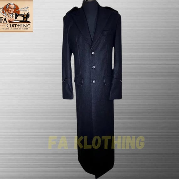 【 VINTAGE 】 Napoleon Trench Coat Napoleon Inspired Wool Trench Coat: Victorian Steampunk Overcoat