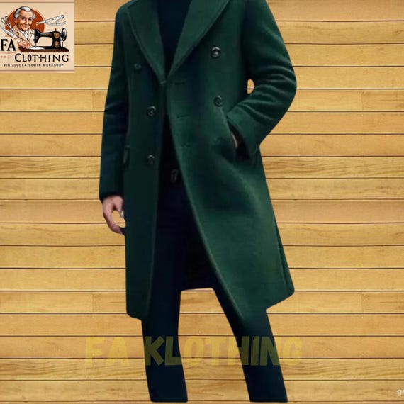 Napoleon Wool Trench Coat: Victorian Steampunk Military Overcoat
