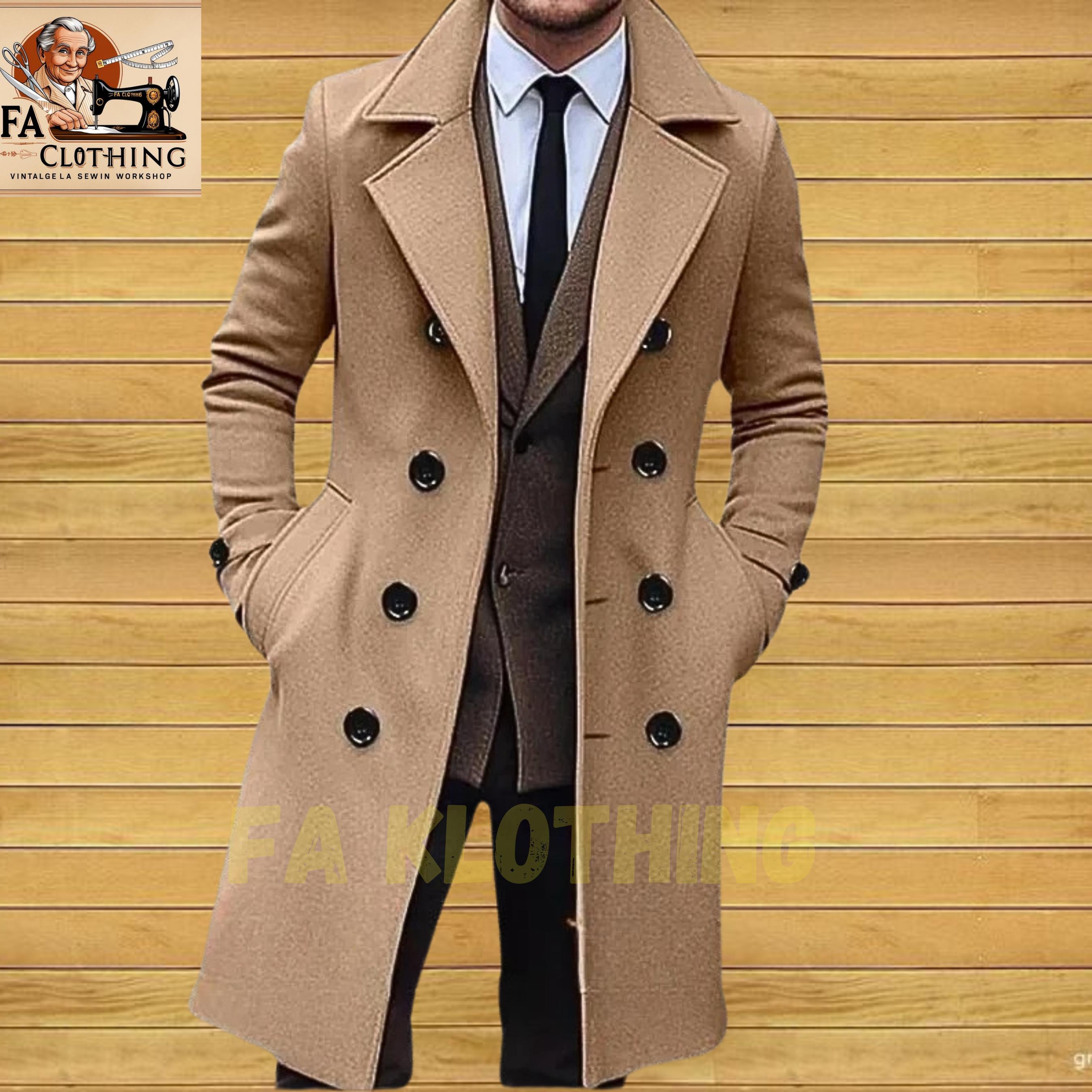 Napoleon Wool Trench Coat: Victorian Steampunk Military