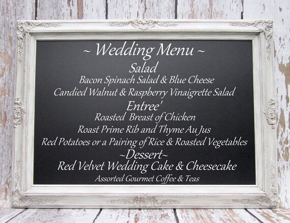 Large Decorative Wedding Chalkboards For Sale Magnetic Etsy