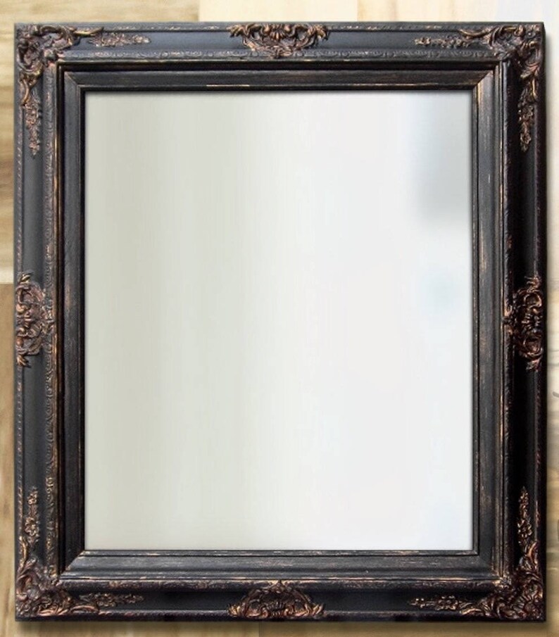 RUSTIC BLACK MIRROR For Sale Oil Rubbed Bronze Rustic Black Etsy