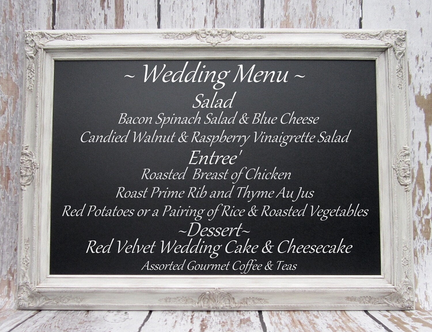 LARGE DECORATIVE Wedding CHALKBOARDS For Sale Etsy