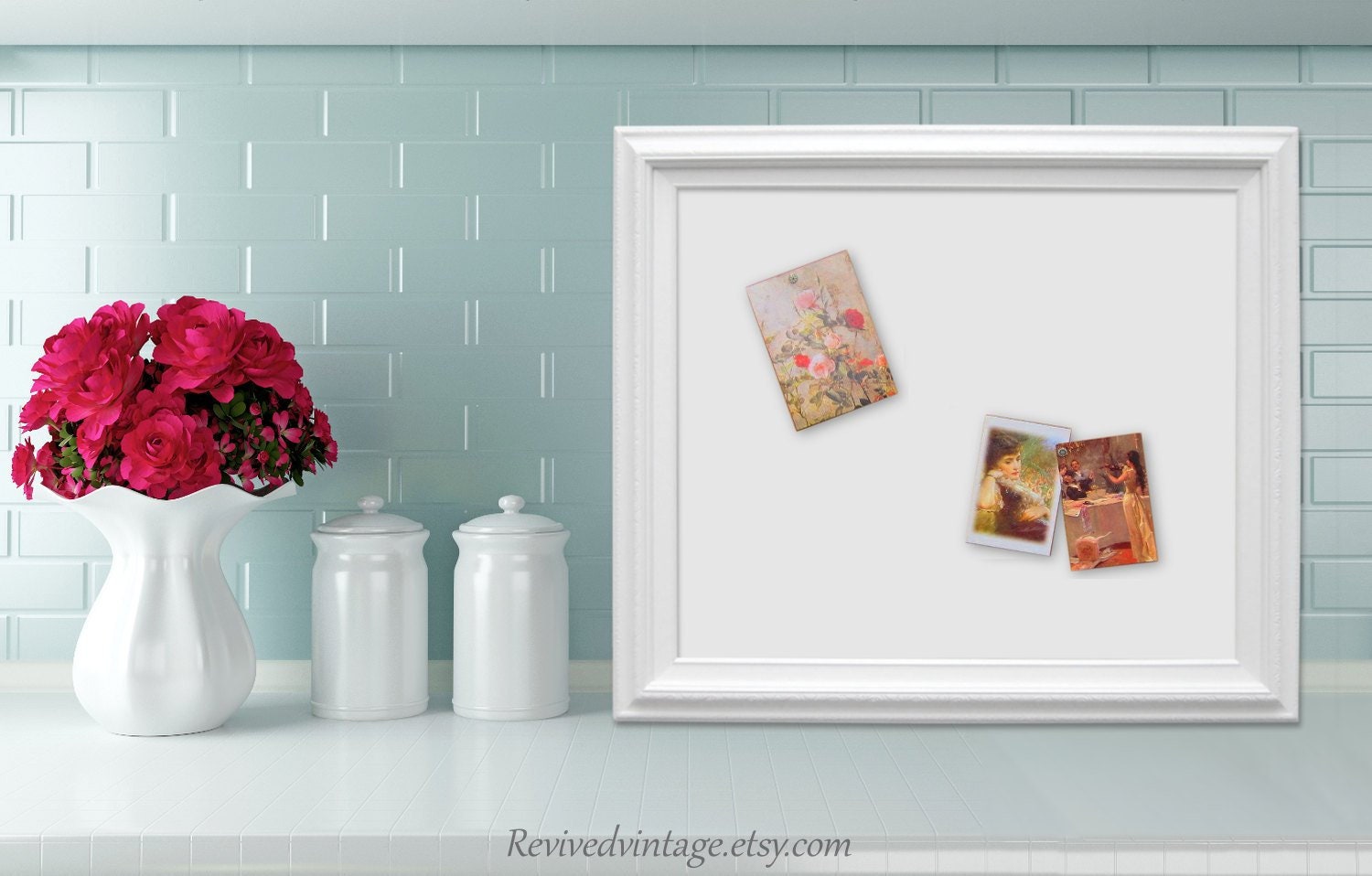 Unique DRY ERASE BOARD For Sale White Framed Kitchen Etsy