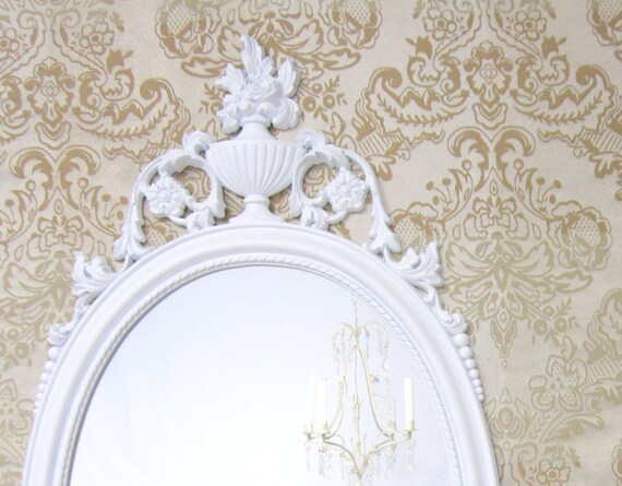 white nursery mirror