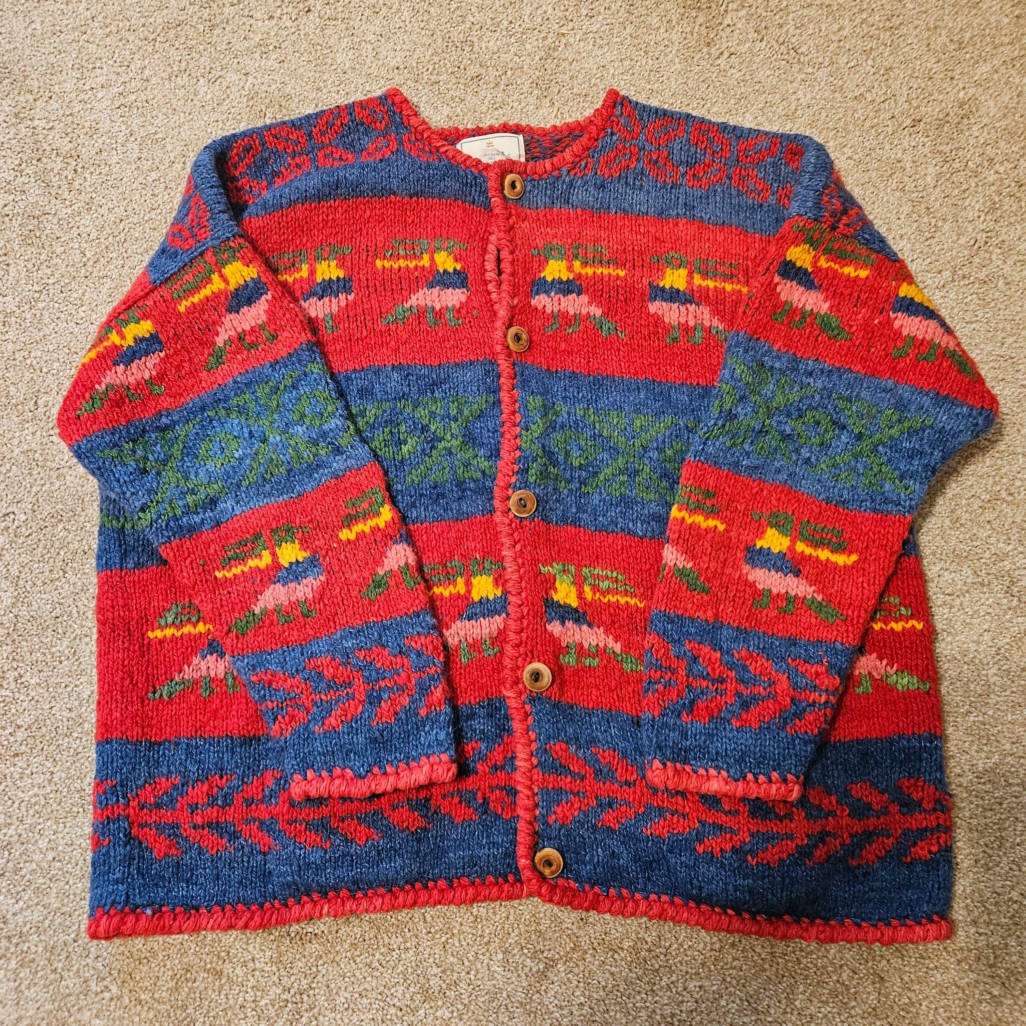 Vintage Bolivian Alpaca Cardigan Knitted Fluffy - Etsy