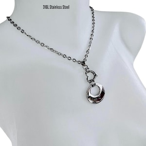 24-7 Sub Day Collar, Permanent Lock Option, All Stainless Steel