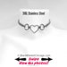 BDSM Discreet 24/7 Wear* Day Collar 316L Stainless Steel Heavy Duty Choker Collar Necklace Welded Rings with Padlock option