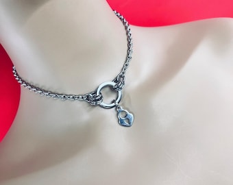 Day Collar, 24/7 Stainless Steel, Permanent Lock Option
