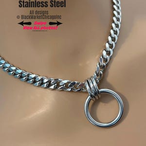 Sub Day Collar, O-Ring, Stainless Steel Chain, 24-7, Waterproof Lockable