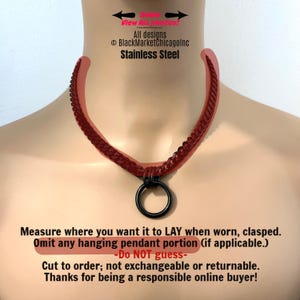 Sub Day Collar, Black Chain, Stainless Steel, O-Ring 24-7, Waterproof Lockable 画像 3